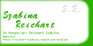szabina reichart business card